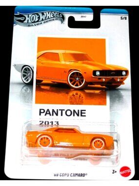 Hot Wheels 1969 Copo Camaro 1 64 Die Cast Car Yellow Pantone 2013 Silver Series